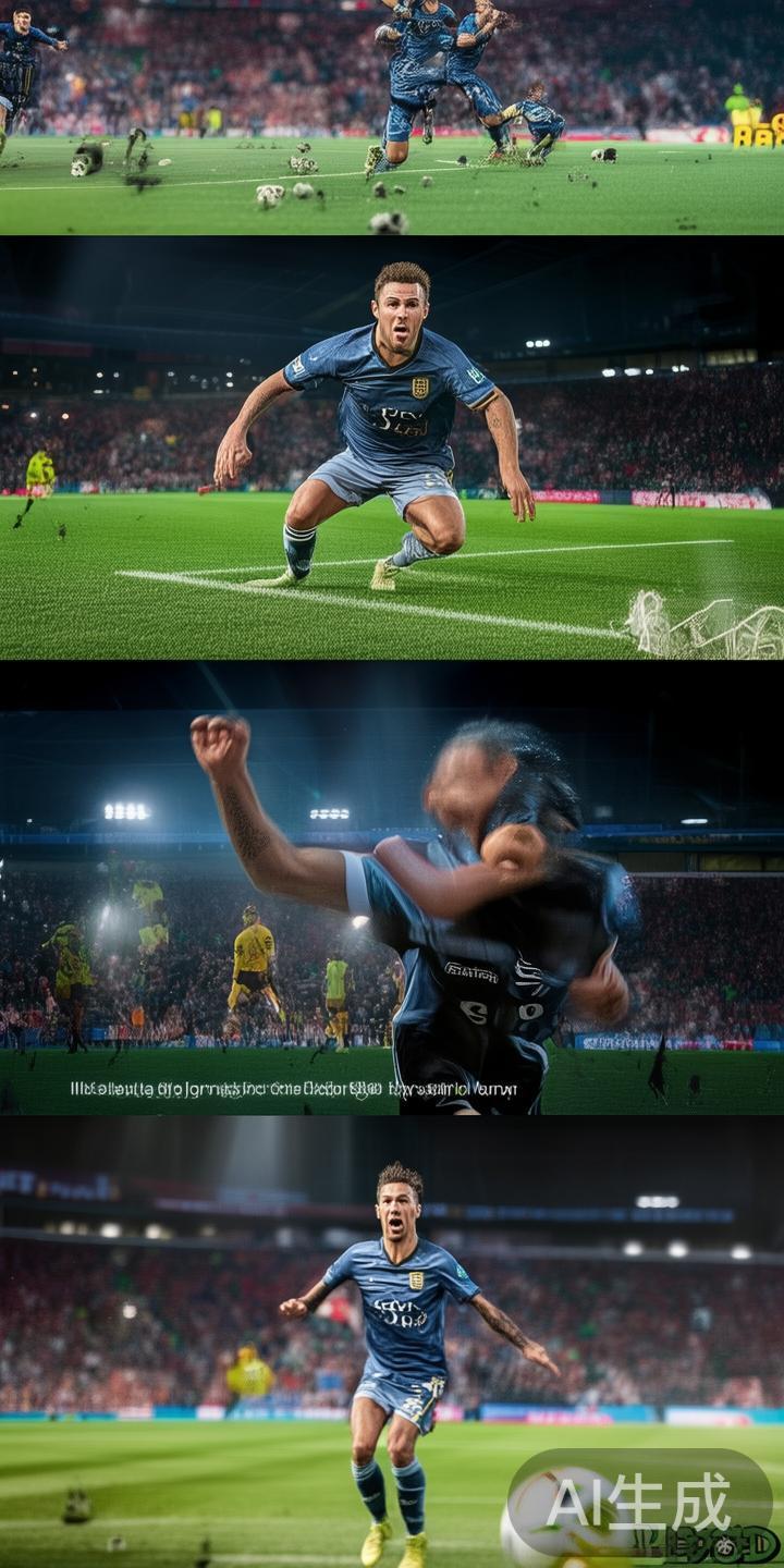 以某场足球比赛为例，直播平台实时捕捉到了队员的飞铲