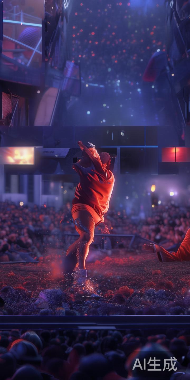 观看直播与互动：进入赛事页面，可以享受高清直播画面